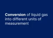 Conversion of liquid gas into different units of measurement
